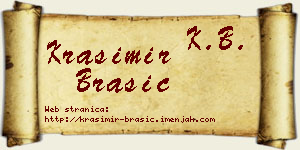 Krasimir Brašić vizit kartica